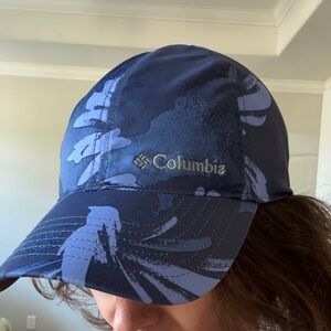 Columbia Navy and Light Blue Floral Performance Cap